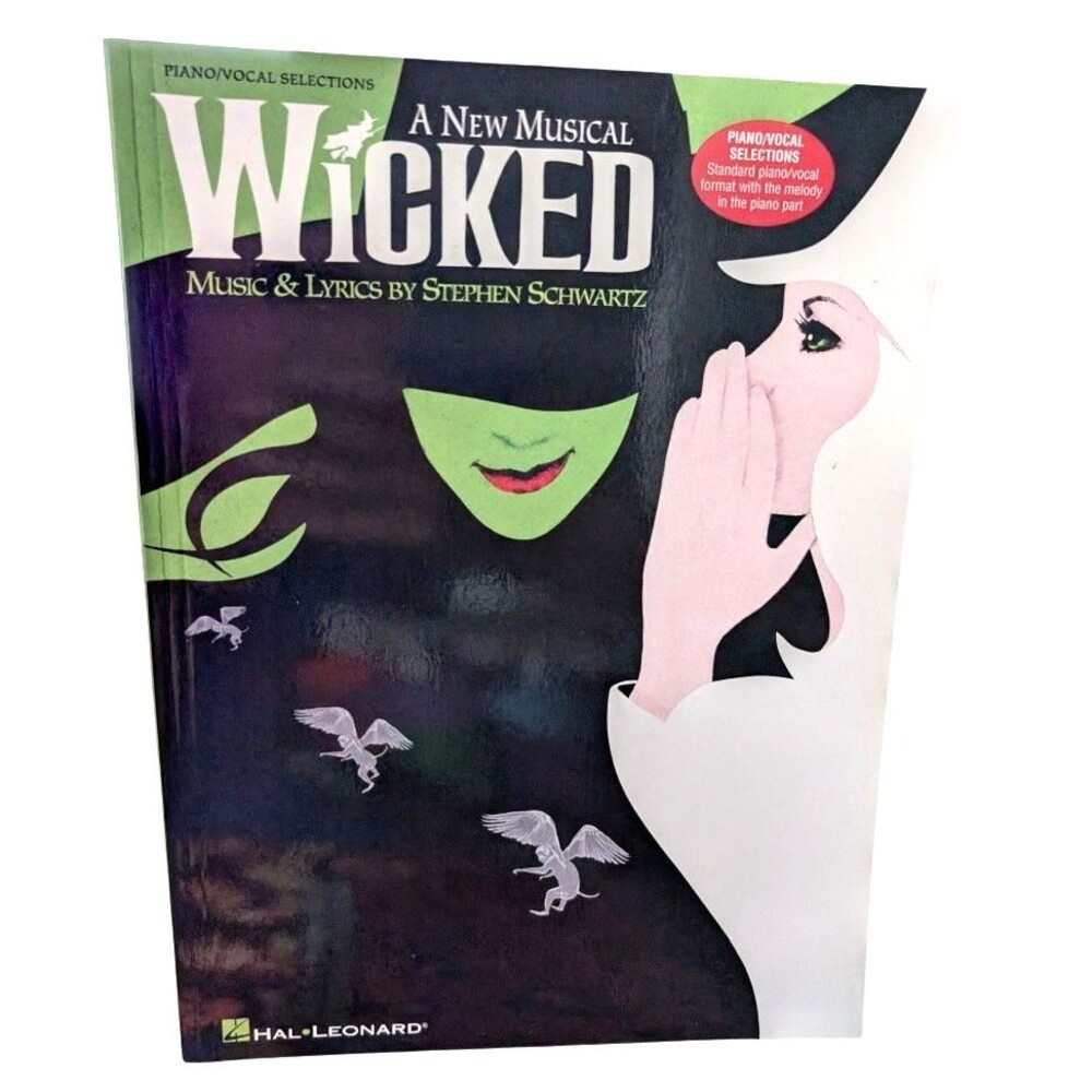 Wicked Piano Vocal Selections Sheet Music Songbook Broadway Stephen Schwartz